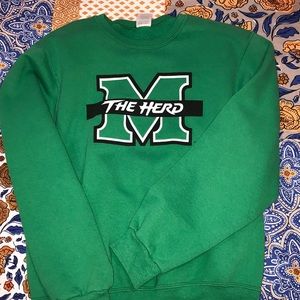 EUC Marshall University Jerzees Sweatshirt Size S
